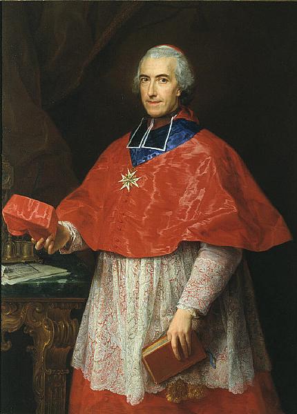 Pompeo Batoni Portrait of Cardinal Jean Francois Joseph de Rochechouart oil painting image